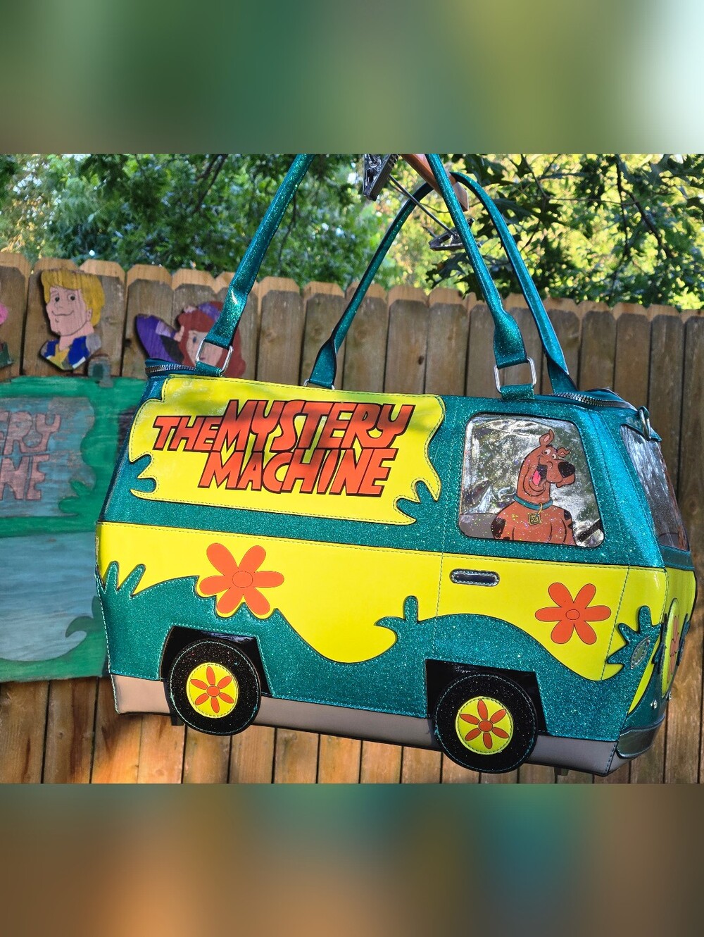 Dolls Kill Scooby-Doo Mystery Machine Weekender Duffel Bag Rare EUC Read - Picture 4 of 17